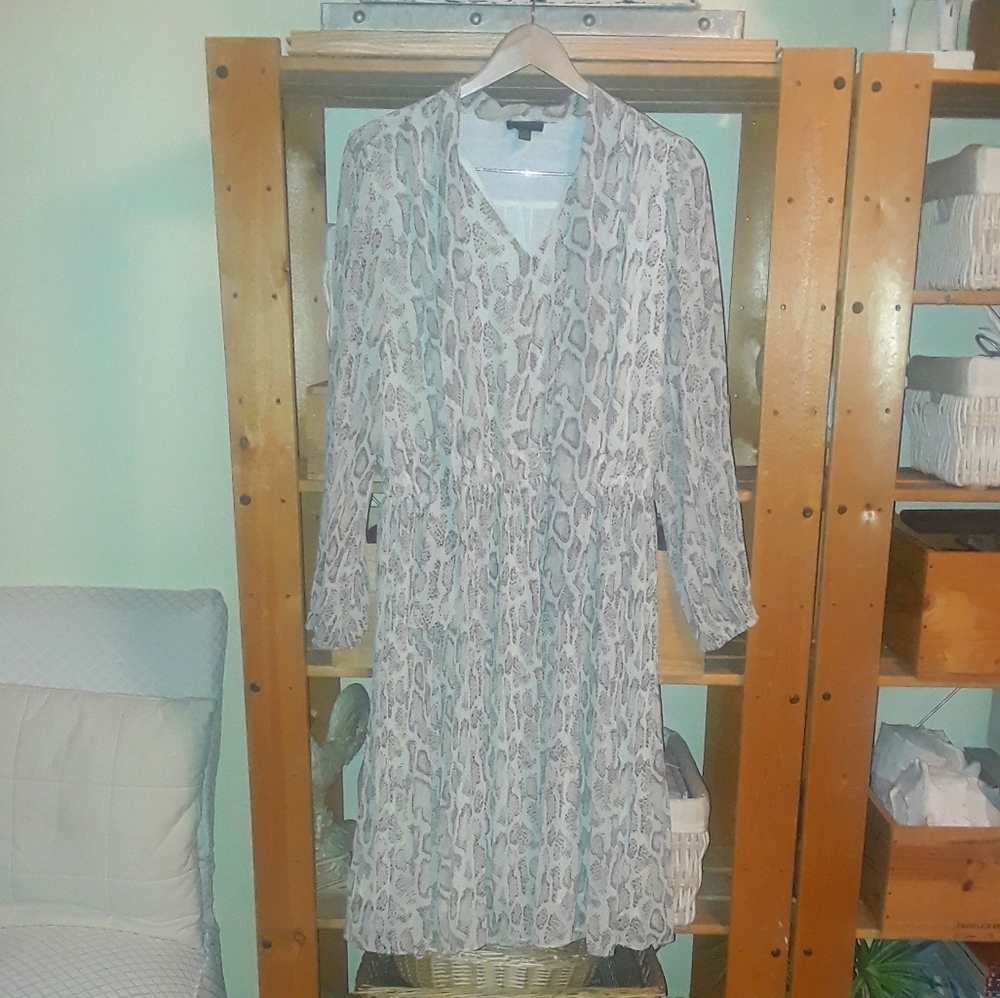 CURRENT AIR ANTHROPOLOGIE Snake Olivia Pleat dress - Picture 3 of 11